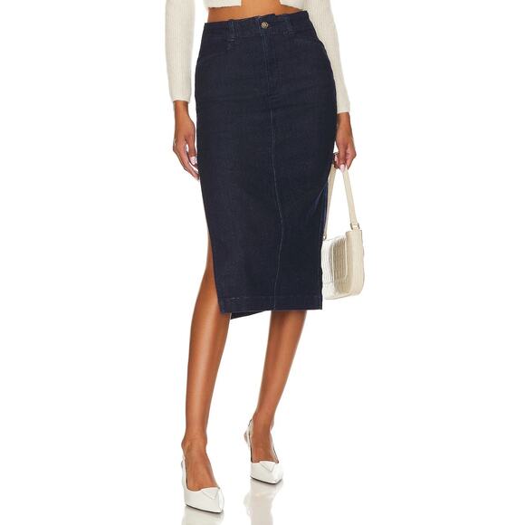 Favorite Daughter Mischa Denim Skirt in Flores Size 27 - Picture 2 of 7